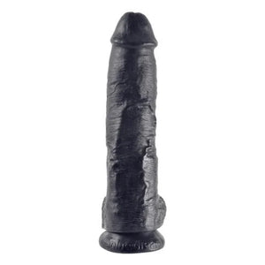 King Cock 10-Inch Cock With Balls - Black - MyPleasure