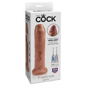 King Cock 7" Uncut - Tan - MyPleasure