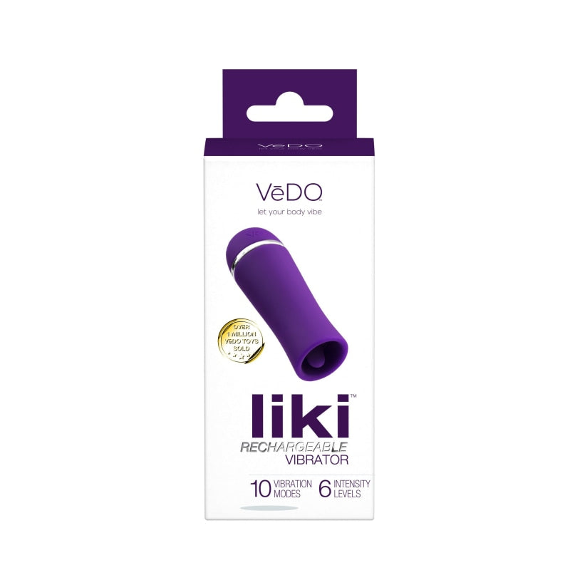Liki Rechargeable Flicker Vibe - Deep Purple - Clit Stimulators