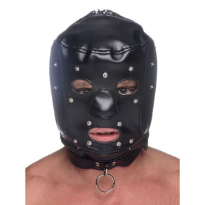 Muzzled Universal BDSM Hood With Removable Muzzle - MyPleasure
