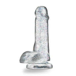 Naturally Yours - 6 Inch Glitter Cock - Sparkling Clear - MyPleasure
