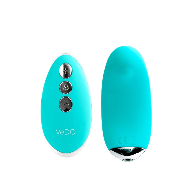 Niki Rechargeable Flexible Magnetic Panty Vibe - Turquoise - Clit Stimulators