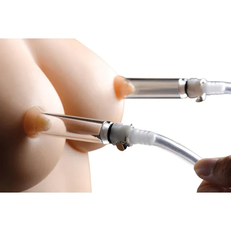 Nipple Pumping System With Detachable Cylinders - MyPleasure