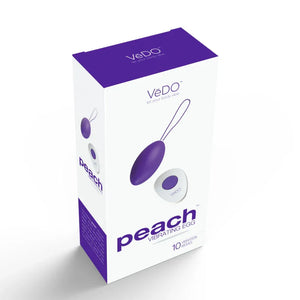 Peach Vibrating Egg - Into You Indigo - MyPleasure