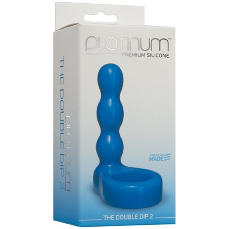 Platinum Premium Silicone - the Double Dip 2 - Blue