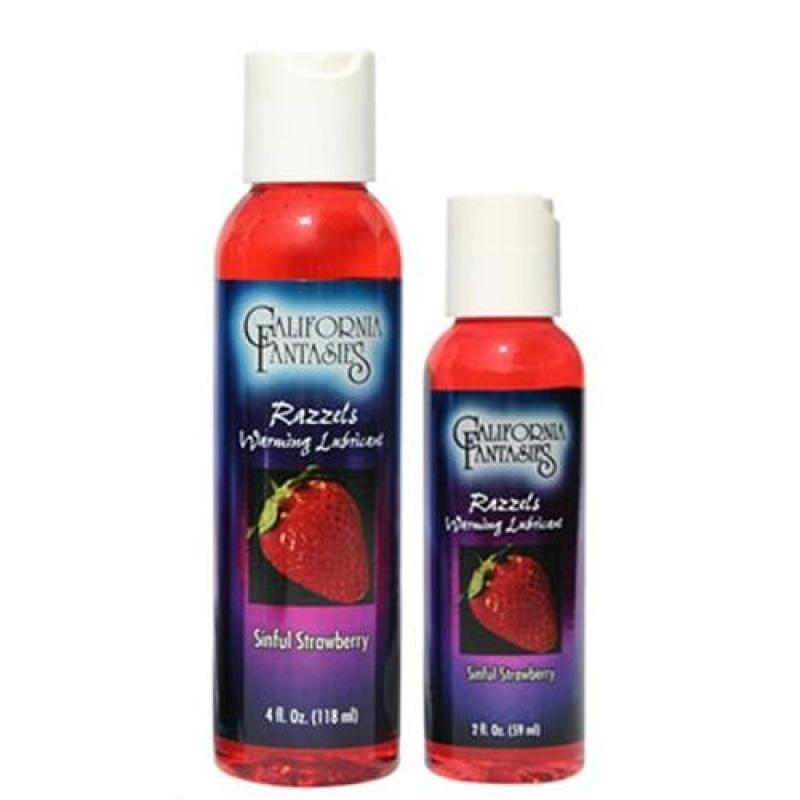 Razzels Warming Lubricant - Sinful Strawberry - 2 Oz. Bottle CF-RSS-02