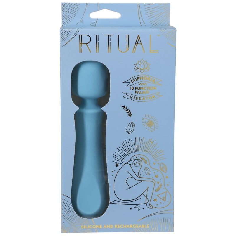 Ritual - Euphoria - Rechargeable Silicone Wand  Vibe - Blue