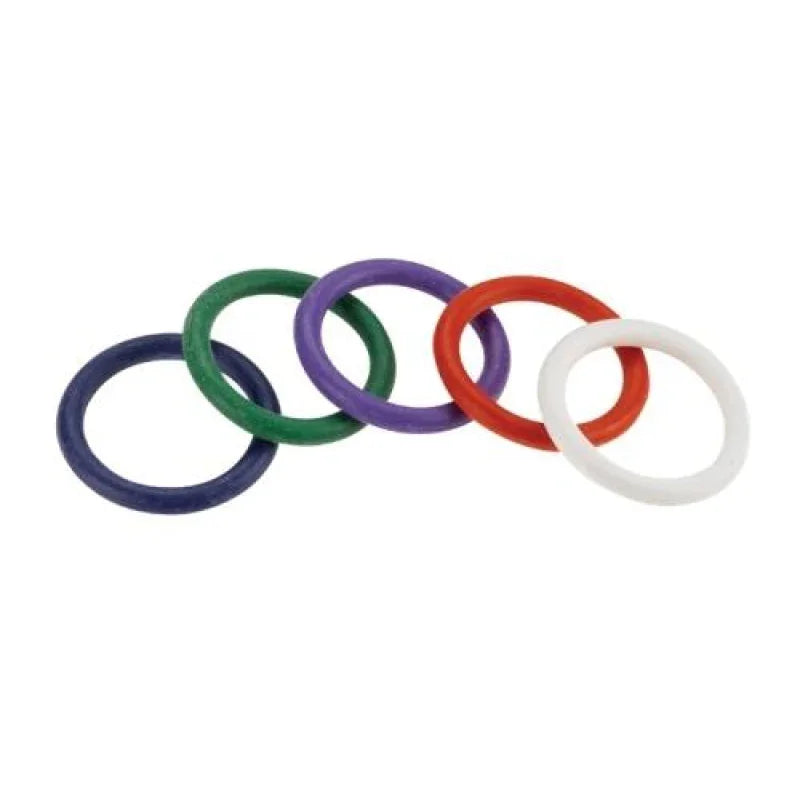 Rubber C-Ring Set - 1.25" - Rainbow - MyPleasure