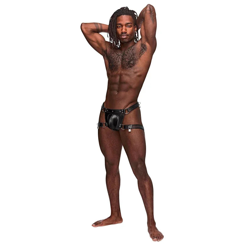 Scorpio Leather Short - One Size - Black - MyPleasure