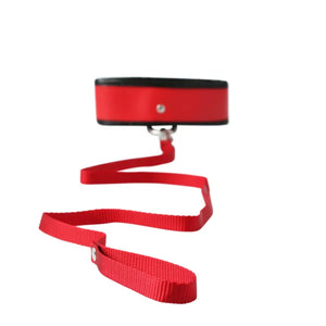 Sex and Mischief Leash and Collar - Red - MyPleasure
