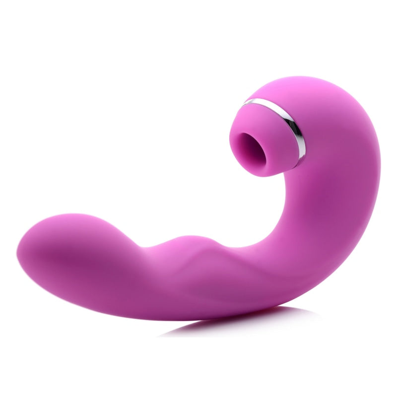 Shegasm 5 Star 10x Tapping G-Spot Vibe With Suction - Pink - Vibrators