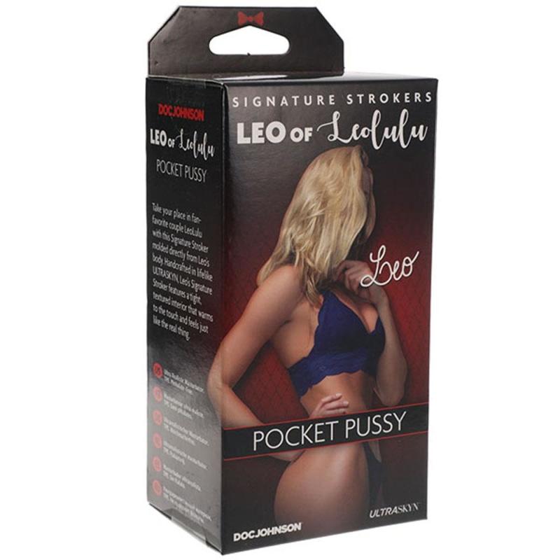 Signature Strokers - Leo of Leolulu - Ultraskyn Pocket Pussy - Masturbation Aids for Males