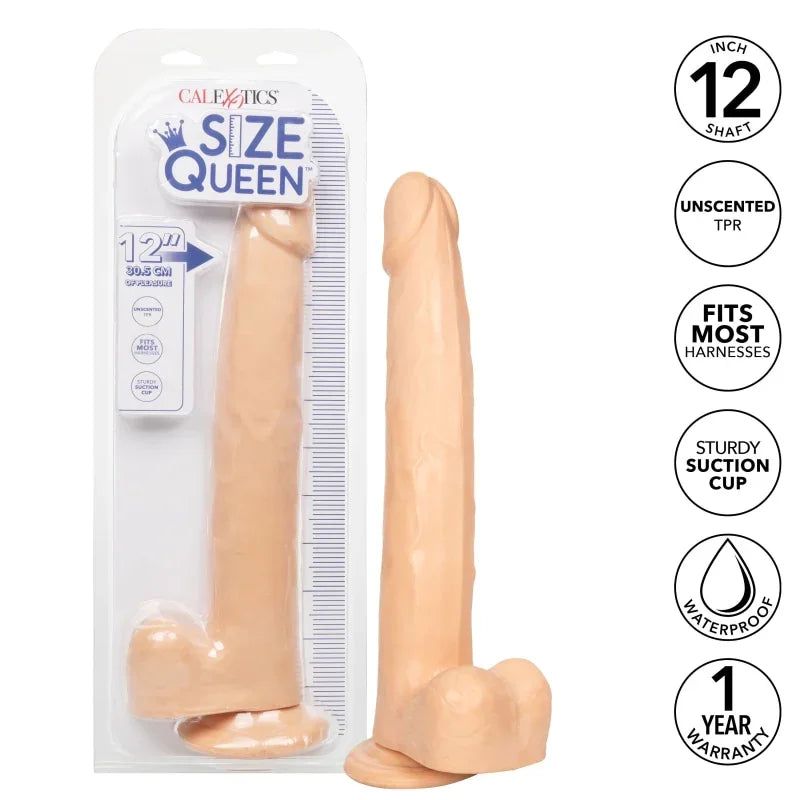 Size Queen 12 inch/30.5 Cm - Ivory - MyPleasure
