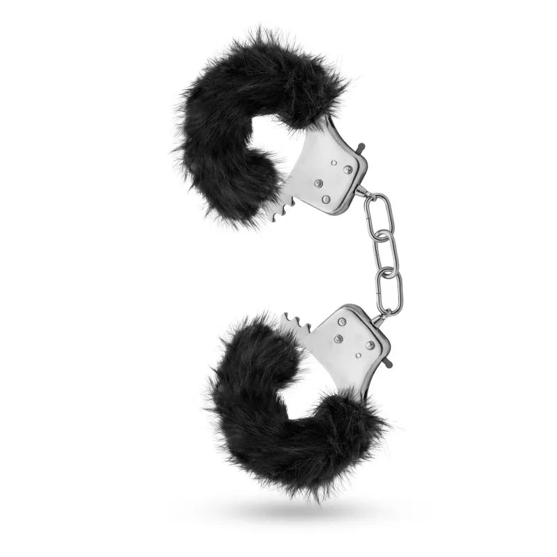 Temptasia - Plush Fur Cuffs - Black - MyPleasure
