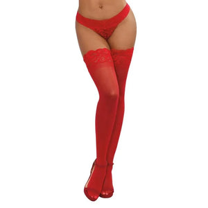 Thigh High - One Size - Red - MyPleasure
