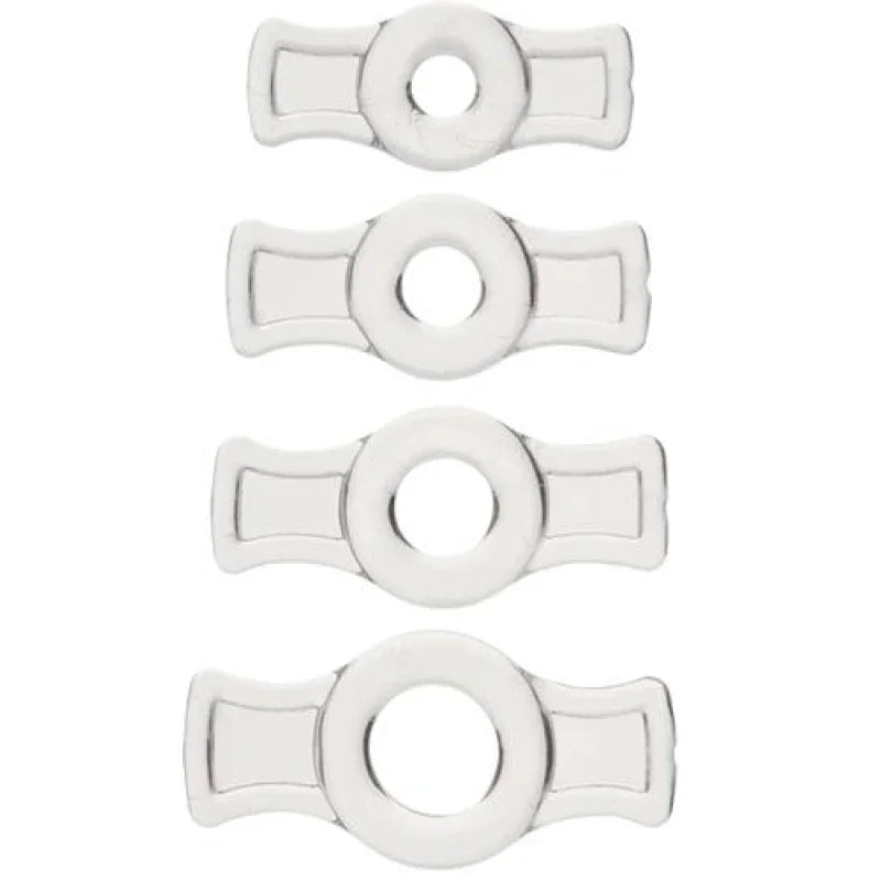 Titanmen Tools Cock Ring Set - Clear - MyPleasure
