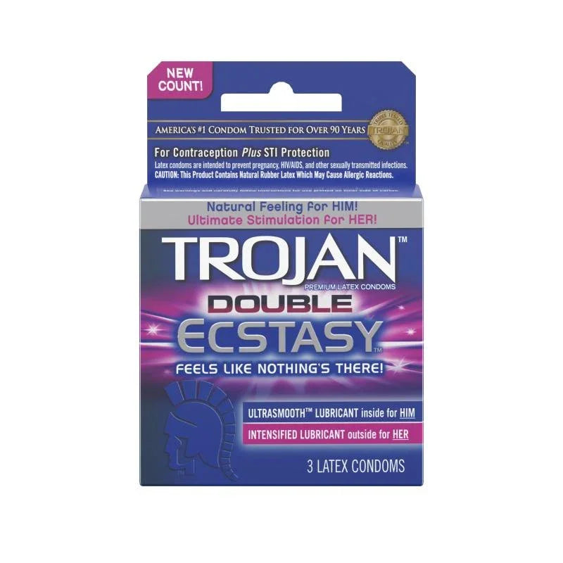 Trojan Double Ecstasy - 3 Pack - MyPleasure