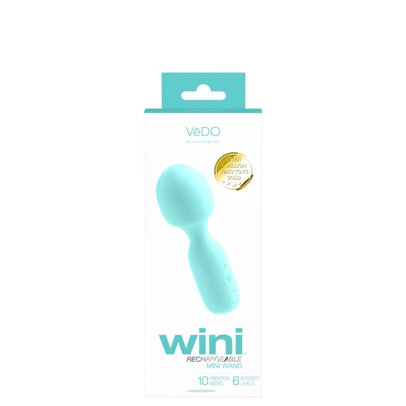 Wini Rechargeable Mini Wand - Turquoise - Massagers