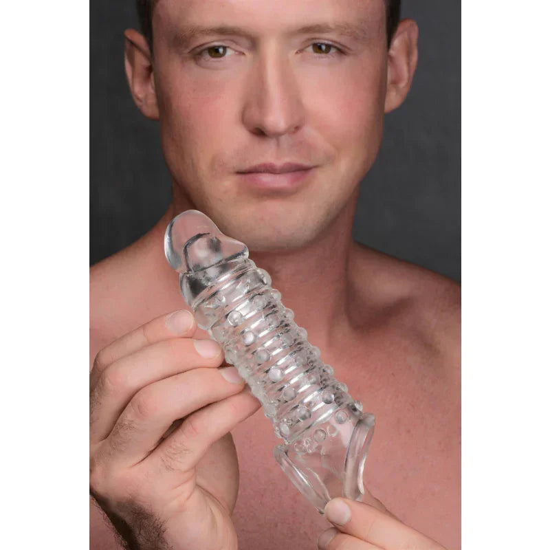 1.5 Inch Penis Enhancer Sleeve - Clear - MyPleasure