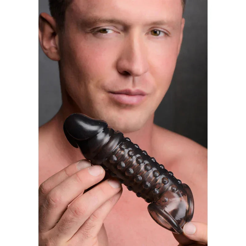 1.5 Inch Penis Enhancer Sleeve - Smoke - MyPleasure