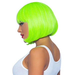 12 Inch Short Bob Wig - Neon Green - MyPleasure