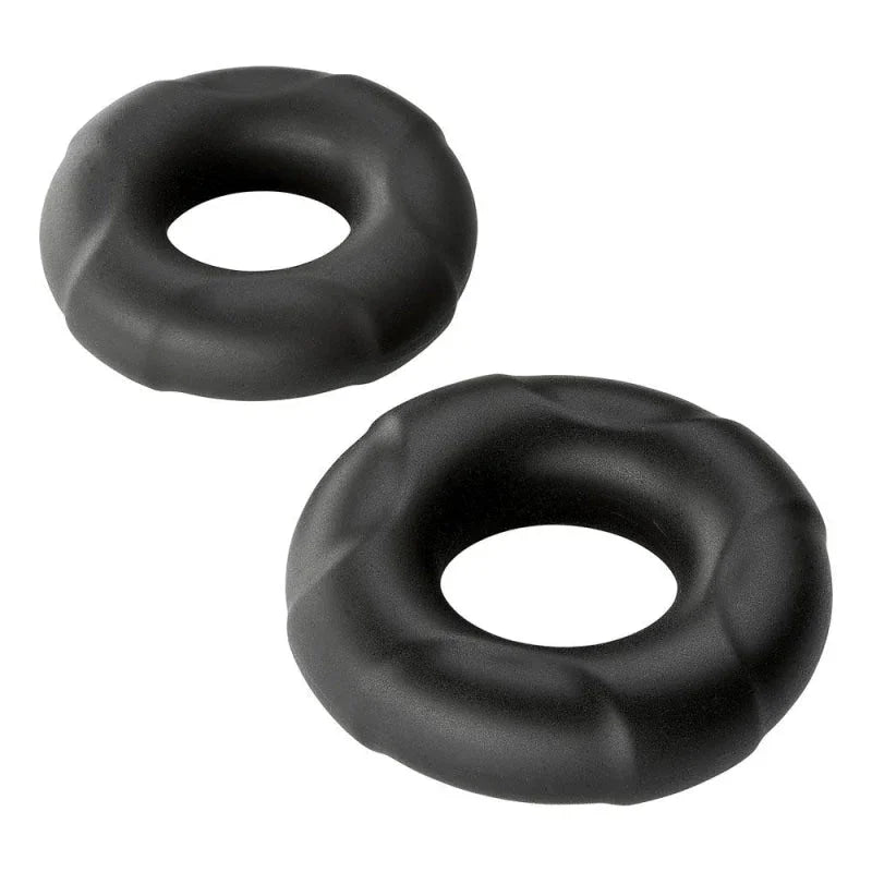 Cloud 9 Pro Rings Liquid Silicone Donuts 2 Pack - Black