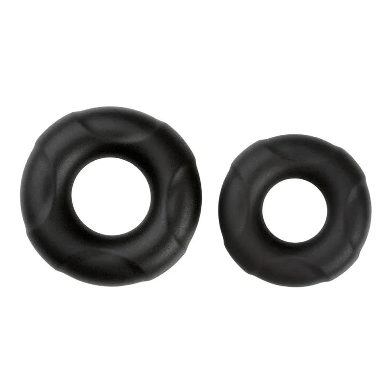 Cloud 9 Pro Rings Liquid Silicone Donuts 2 Pack - Black