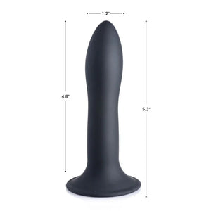 Squeezable Slender Dildo - Black