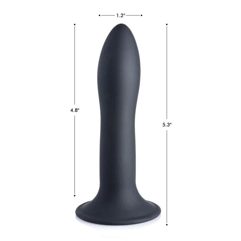 Squeezable Slender Dildo - Black
