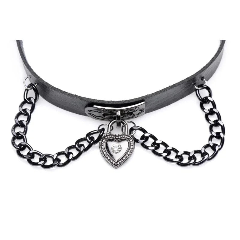Gothic Heart Chain Choker