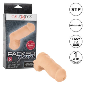 Packer Gear 5""/12.75 Cm Ultra-Soft Silicone Stp - Ivory
