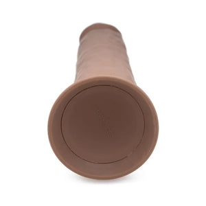 Fleshstixxx 10 Inch Silicone Dildo With Balls - Brown