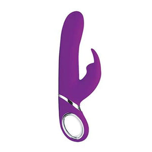 Power Bunnies Twirly Silicone Spinning Rabbit - Vibrator - Purple