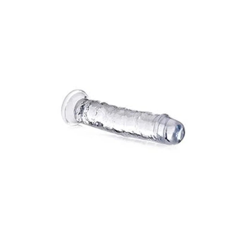Jock C - Thru 7 Inch Clear Tpe Dildo