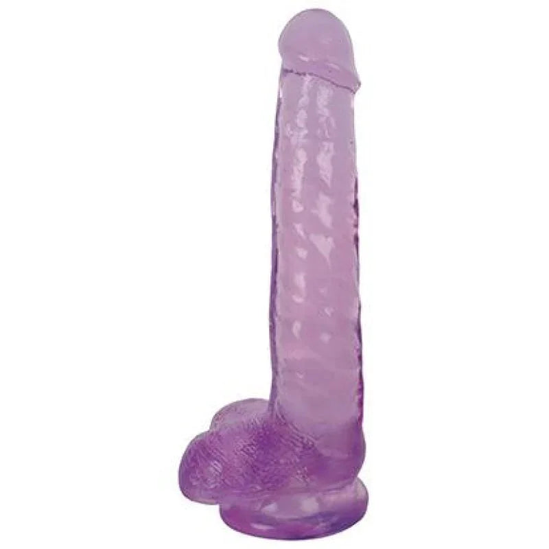 Lollicock - 8"" Slim Stick With Balls - Grape Ice