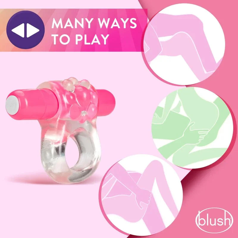 Play With Me Teaser Vibrating C-Ring Pink