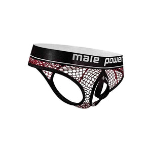 Cock Pit Nte Cock Ring Thong - L/ XL - Burgundy
