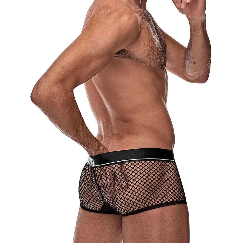 Cock Pit Net Mini Cock Ring Short - Medium Black