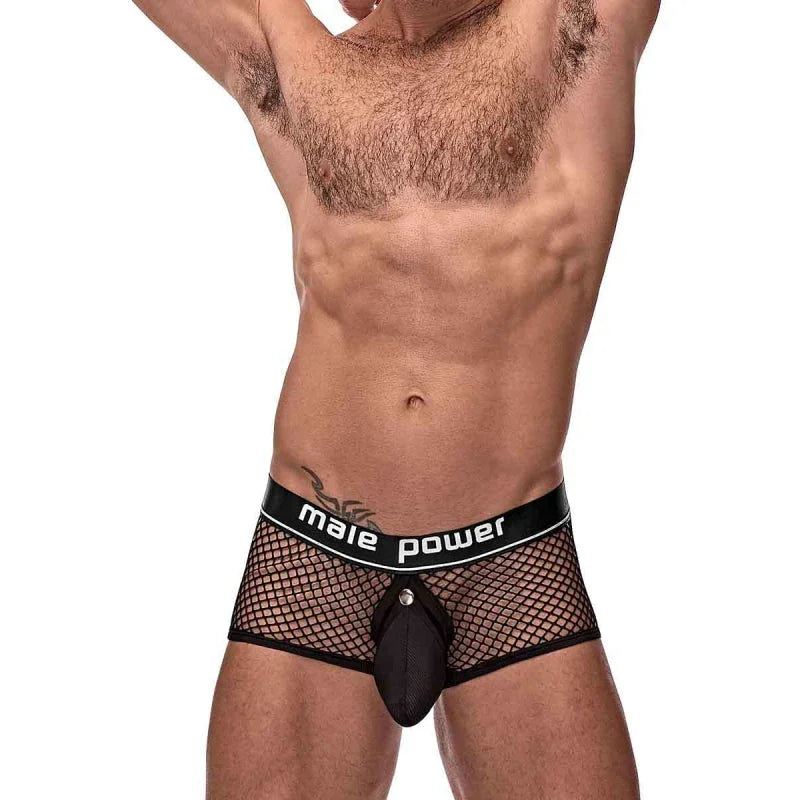 Cock Pit Net Mini Cock Ring Short - Extra Large - Black