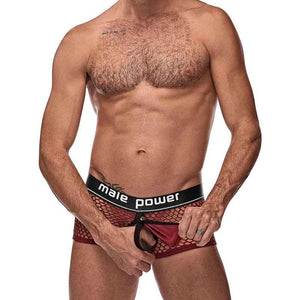 Cock Pit Net Mini Cock Ring Short - Large - Burgundy