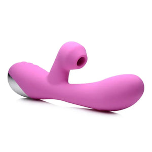 Shegasm 5 Star 7x Suction Come- Hither Silicone Rabbit - Pink