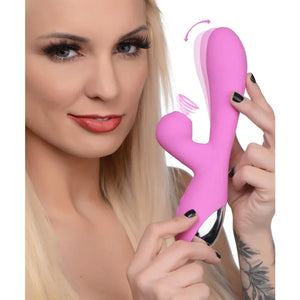 Shegasm 5 Star 7x Suction Come- Hither Silicone Rabbit - Pink