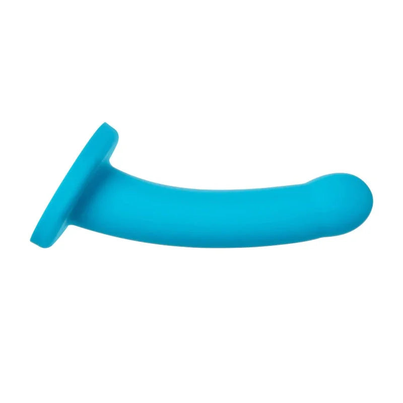 Nexus Collection - Hux - 7 Inch Silicone Dildo - Turquoise