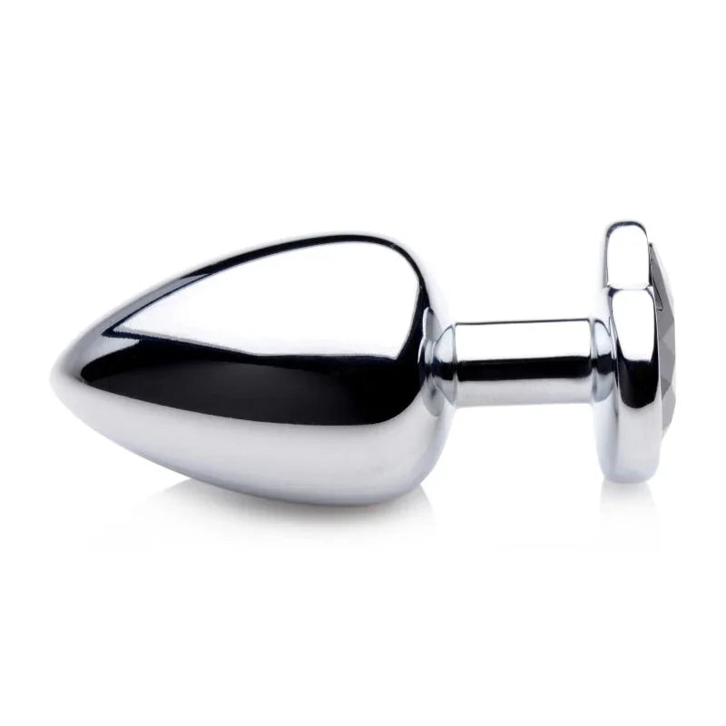 Black Heart Gem Anal Plug - Large