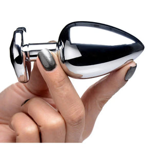 Black Heart Gem Anal Plug - Large