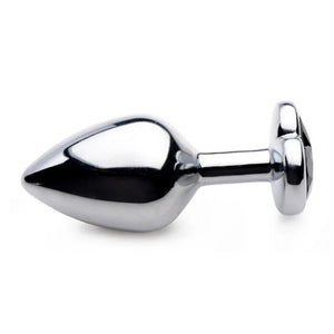 Black Heart Gem Anal Plug - Medium