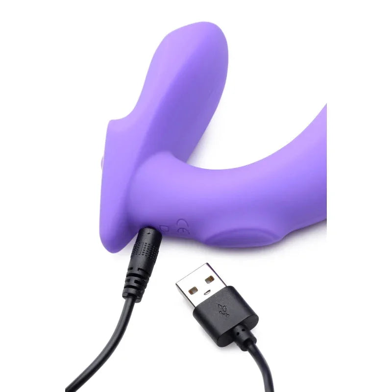 10x G-Tap Tapping Silicone G-Spot Vibrator - Purple
