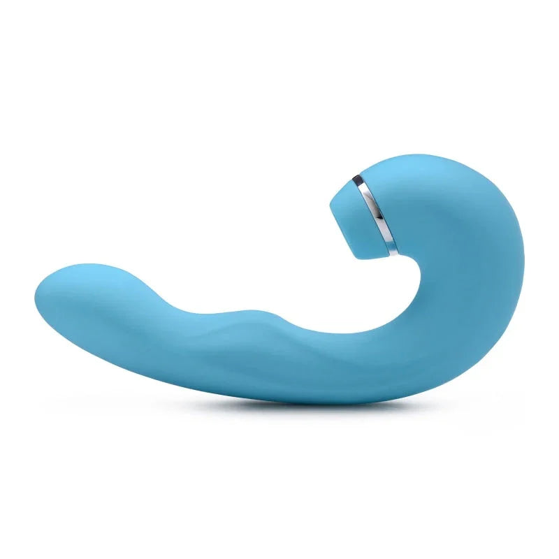 Shegasm 5 Star 10x Tapping G-Spot Vibe With Suction - Teal