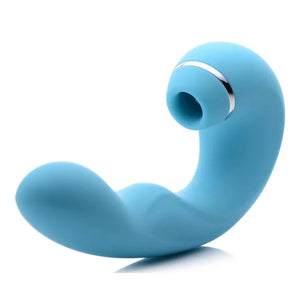 Shegasm 5 Star 10x Tapping G-Spot Vibe With Suction - Teal