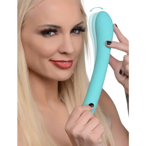 5 Star 9x Come-Hither G-Spot Silicone Vibrator - Teal